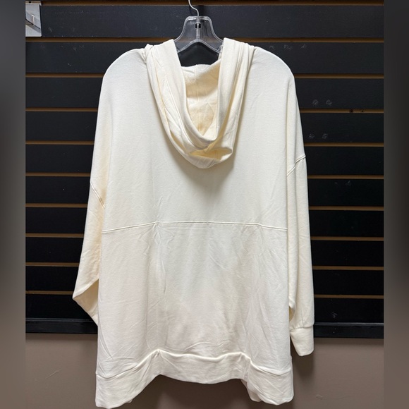 Old Navy Oversized French Terry Tunic Hoodie Cream Ivory  Size XXL - Picture 6 of 6